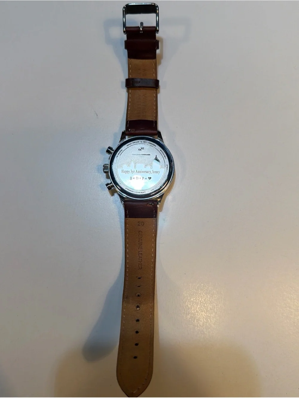 AV86 About Vintage 1815 Chronograph Skov Anderson Men’s Watch Stainless Leather